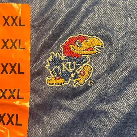 Champion Kansas Jayhawks Polo Shirt NWT XXL - Picture 5 of 9